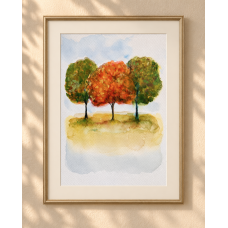 “Autumn Park” – Original Watercolor Autumn Landscape | Marina Stognieva “Autumn Park” – Original Watercolor Autumn Landscape | Marina Stognieva